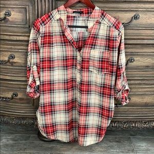 Silky Soft Plaid Tunic
